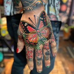 Rich Butterfly Hand Tattoo Tattoo Sketches Tattoo Sketches, Celebration Of Life, Natural World, Floral Motif, Hand Tattoos, Animal Print