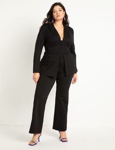 Plus Size Peacoat, Outfit Graduacion, Dressy Pant Suits, Corset Blazer, Corporate Attire Women, Wedding Pantsuit, Plus Size Suits, Plus Size Corset, Corporate Attire