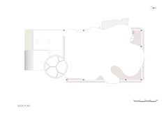 the floor plan for an apartment with two separate rooms and one living room, which is divided