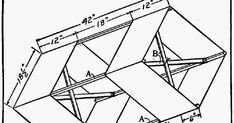 the diagram shows how to draw an object with three sides and four angles, as well as