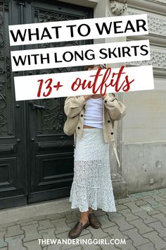 Looking for the perfect way how to style a long skirt? This post shows you 13+ incredibly stunning modest long skirt outfit ideas including maxi skirts, midi skirts, black skirts, and winter long skirt outfit to create a classic polished style. Whether you're dressing for a casual date night, parties, for work, or vacation, these long skirt outfits are the perfect chique outifts! Winter Long Skirt Outfit, Modest Long Skirts, Long Skirt Winter, Long Skirt Outfits, Casual Date Night, Casual Everyday, Skirt Outfits, Long Skirt, Everyday Outfits