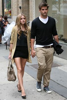 Olivia palermo Plain Black Tee, Olivia Palermo Style, Matching Couple Outfits, Kinds Of Clothes, Photoshoot Outfits, Fashion Couple, Couple Outfits