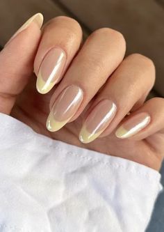 Almond Shaped Nails, Shaped Nails, Summery Nails, French Nail, Nails Only, Almond Shaped