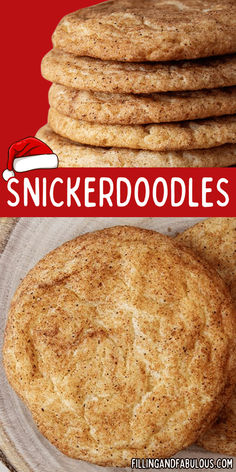 a stack of cookies sitting on top of a glass plate