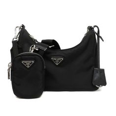 Prada Reedition 2005 Nylon Shoulder Bag Black Approximately W22cm X H11cm X D6cm Prada Reedition 2005, Prada Reedition, Bags Prada, Nylon Shoulder Bag, Prada Bags, Shoulder Bag Black, Nylon Bag, Limited Time, Black Color