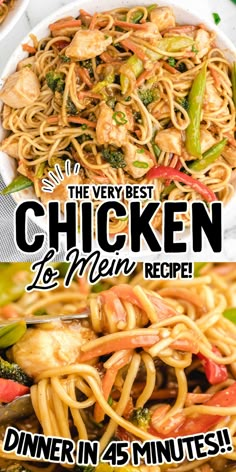 the best chicken lo mein recipe for dinner in 45 minutes