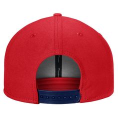 Top things off before the next puck drop by grabbing this Washington Capitals Fundamental adjustable hat from Fanatics Branded. It features a bold Washington Capitals applique embroidered on the front panels and two-toned colors that makes your enthusiasm for your favorites plain to see. The adjustable closure also ensure the perfect fit is just a quick cinch away.Top things off before the next puck drop by grabbing this Washington Capitals Fundamental adjustable hat from Fanatics Branded. It fe Collegiate Red Snapback Hat, Red Hat With Embroidered Logo For Game Day, Red Six-panel Snapback Hat For Baseball Season, Red Six-panel Trucker Hat For Sports Events, Sporty Red Six-panel Snapback Hat, Red Six-panel Hat For Sports Events, Red Sporty Snapback Hat For Fans, Team-colored Hat With Logo Patch And Flat Bill, Team-colored Hat With Flat Bill And Logo Patch