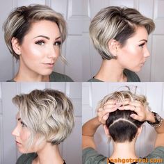 Longer Pixie Haircut, Older Women Hairstyles Short, Women Hairstyles Short, Short Hair Undercut, Penteado Cabelo Curto, Undercut Hairstyles, Haircut For Thick Hair, Mullet Hairstyle