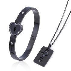 THE PERFECT GIFT FOR VALENTINES DAY, CHRISTMAS, BIRTHDAY, WEDDING AND ANNIVERSARY! Grab your Key to My Heart Couple Necklace & Bracelet Lock and Key Set while the store LAUNCH DISCOUNT is on. Once we reach 100-unit sales, we will be increasing the price back up to $49.99. This is absolutely a great gift! Love can't be described. It has no shape, it has no form. Love is not an object. Love does not conform. Looking for the perfect way to show your love? This beautiful necklace & bracelet will bri Couples Jewelry Bracelets, Bracelet Lock, Heart Couple, Lock Bracelet, Couple Necklace, Love Lock, Couple Bracelet, Key Jewelry, Couple Necklaces