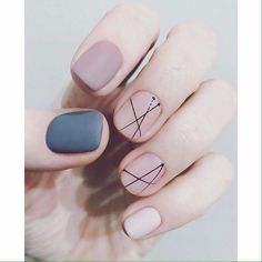 Pastel Nails Designs, Minimalist Nail Art, Short Nails Art, Super Nails, Trendy Nail Art, Trendy Nail Design, Short Hairstyle