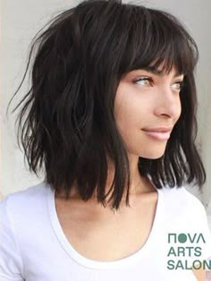 Choppy Layers Shaggy Layers, New Hair Trends, Fresh Starts, Bob Hairstyles With Bangs, Choppy Bob Hairstyles, Short Hair With Bangs, Shoulder Length Hair, Medium Length Hair Cuts