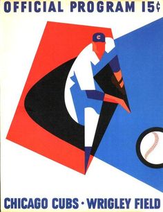 an official program for the chicago cubs - wrigley field