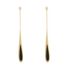 New Fashion Earrings, Wedding Bride Jewelry, Tassel Drop Earrings, Long Drop Earrings, Jewelry Style, Long Dangle Earrings, Style Noir, Earring Type, Black Earrings