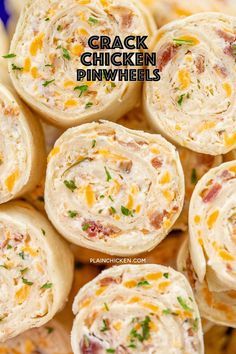 Crack Chicken Pinwheels - I am ADDICTED to these sandwiches! Cream cheese, cheddar, bacon, ranch and chicken wrapped in a tortilla. So simple to make with rotisserie chicken and precooked bacon. Can make ahead of time and refrigerate until ready to eat. Perfect for parties and tailgating!! #pinwheels #chicken #tailgating #bacon #sandwich #partyfood Bacon Sandwich, Cheese Cheddar, Pinwheel Recipes