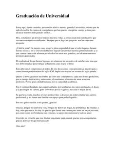 an image of a page with the words graduation written in spanish