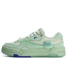 (WMNS) FILA FUSION Bank Skate Shoes 'Green White' T12W322201FMA Shoes Green, Fashion Performance, Skate Shoes, Stylish Sneakers, Perfect Pair, Your Perfect, Sneakers, Green, White