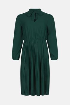 Style: Shirt DressDesign: PlainFabric: GeorgetteLength: MidiNeckline: High NeckSleeve Length: Long Sleeve Hen Do Outfits, Pleated Shirt Dress, Hen Do, Style Shirt, Tie Dress, Tie Neck, Quick Delivery, Neck Tie, Shirt Dress