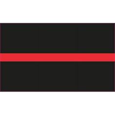 a black and red striped ribbon on a white background