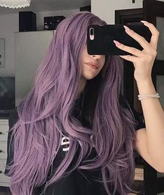 Maroon Hair, Full Lace Front Wigs, Violet Pastel, Violet Hair, Costume Noir, Lavender Hair, Hair Color For Women