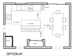 a floor plan for a kitchen with an oven, sink and countertop area in the center