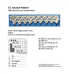 an image of a crochet pattern with instructions for the laces on it