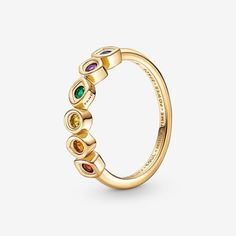 Pandora Marvel The Avengers Infinity Stones Ring - Size 5 | Gold | 160779C01-50 Infinity Stones Ring, Avengers Infinity Stones, Pandora Marvel, Infinity Stones, Pandora Original, Charms Pandora, Pandora Rings, Avengers Infinity, The Avengers