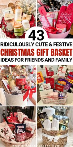 Show your special someone just how much you care and adore them by making Christmas gift baskets. Take a look here for 43 of the cutest and most thoughtful DIY Christmas gift basket ideas everyone will love!🎁😍40+ THOUGHTFUL DIY CHRISTMAS GIFT BASKET IDEAS😍 #inspiration #creative #diy #printable #homedecor Christmas Diy Baskets Ideas, Diy Movie Night Basket, Cheap Diy Christmas Presents, Christmas Bulk Gifts, Family Christmas Party Gifts, Night In Basket Ideas, Christmas Gift Basket Ideas Diy, Gift Card Baskets Ideas, Christmas Movie Basket Gift Ideas