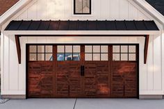 an image of a garage with two doors