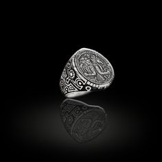 Men's Unique Egyptian Ring, Mythology Rings For Men, 925K Silver Egyptian Ring, Egyptian God Men Jewelry Ancient 925 Sterling Silver Ring ▶ This eye-catching silver ring is stylish, attractive, shiny, and ideal for men. This product represents the opposing view of Osiris and Anubis, namely good and evil and it includes pharaoh details on both sides ◀ ✦Item Details ➥ Material: 925K Sterling Silver ➥ Total weight: 13 - 15 Grams ➥ Ready to Ship in 1-2 Business Days ✈✈Free UPS Express Shipping (2-4 Egyptian Ring, Religious Rings, Art Rings, Egyptian God, Art Ring, Gothic Rings, Ring Styles, Animal Rings, Egyptian Gods