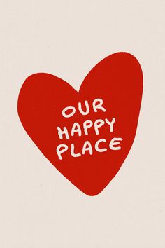 Our Happy Place Print, Heart Poster, Affirmation Wall Art, Self Love Poster, Funky Aesthetic Decor Wall Art Prints Vintage, Love Quotes Poster, Art Prints For Kitchen, This Is Our Happy Place, This Is My Happy Place, Funky Wall Prints, Happy In Love Quotes, Funky Wall Art Prints, Happy Words Aesthetic Wallpaper