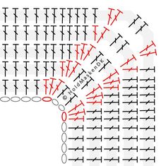 the floor plan for an auditorium with rows of seats and numbers in red on white