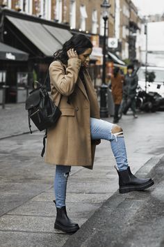 Contemporary Fashion Outfits, Dublin Fashion, Funky Boots, Black Chunky Boots, Prada Boots, Lug Boots, Street Style Shoes