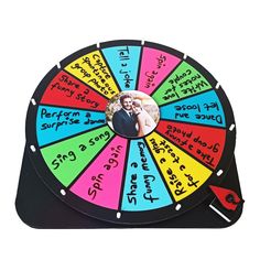 a wheel of fortune with pictures on it