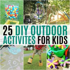 25 diy outdoor activities for kids that are fun and easy to do at home