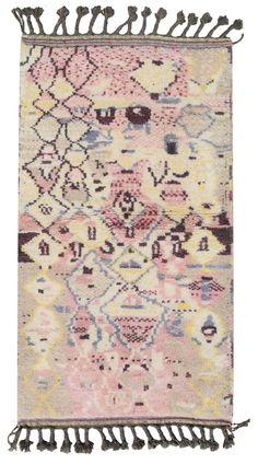 Illuminate Collective handmade Moroccan Rug Falling Together - 3'2 x 5'2 - .96m x 1.57m London Decor, Colorful Moroccan Rug, Rugs Colorful, Colorful Moroccan Rugs, Beni Rugs, Carpet Shops, White Cloth, Moroccan Decor, Vintage Moroccan Rugs