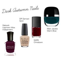 Nails For Deep Autumn, Nail Colors For Deep Autumn, Dark Autumn Color Palette Nails, Deep Autumn Nails Colour, Dark Autumn Nail Colors, Dark Autumn Nail Polish, Deep Autumn Color Palette Nails, Dark Autumn Romantic Kibbe, Deep Autumn Nail Polish