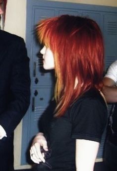 riot! era Red Yellow Hair, Haley Williams, Paramore Hayley Williams, Bright Red Hair, Amazing Hair, Yellow Hair, Dye My Hair