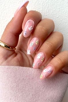 nails art rabbit nail art red christmas nail rabbit nail fall nail winter nail fall nail 2022 nail design acrylic nail winter nail 2022 fall nail design nail acrylic nail ideas red nail trendy nail Easter Manicure, Pastel Easter