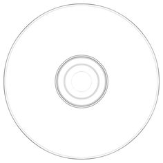 a drawing of a white disc on a white background