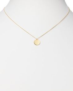 Moon & Meadow 14K Yellow Gold Disc Pendant Necklace, 17 - 100% Exclusive 14k Gold Round Clavicle Chain Jewelry, 14k Gold Clavicle Chain Jewelry, Yellow Gold Jewelry With Delicate Chain, Elegant 14k Yellow Gold Coin Necklace, Elegant 14k Gold Initial Pendant Coin Necklace, Elegant 14k Gold Coin Necklace With Initial Pendant, 14k Gold Round Coin Necklace Fine Jewelry, 14k Yellow Gold Coin Necklace Fine Jewelry, 14k Yellow Gold Coin Necklace In Fine Jewelry Style