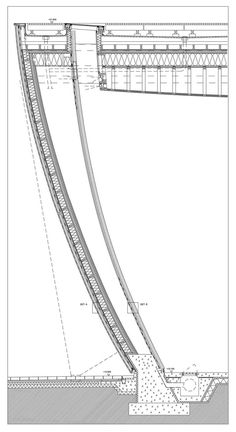 an architectural drawing of a train track