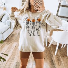 Dancing Skeleton Halloween Shirt, Pumpkin Halloween Sweatshirt, Pumpkin Shirt, Fall Sweatshirt Spooky Season Dancing Skeleton, Skeleton Halloween, Pumpkin Shirt, Pumpkin Halloween, Halloween Tees, Fall Sweatshirt, Halloween Sweatshirt, Halloween Skeletons, Fall Design