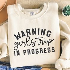 Girls Beach Trip Shirts, Girls Trip Tshirt Ideas, Girls Trip Shirts Funny, Girls Weekend Ideas, Girlfriend Trips, Funny Matching Shirts, Girls Weekend Shirts, Girls Weekend Gifts, Girls Trip Gifts