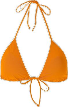 Triangle Swimwear With Adjustable Straps For Pool, Triangle Beach Swimwear With Padded Cups, Triangle Swimwear With Padded Cups For Beach, Beach Triangle Swimwear With Padded Cups, Beachwear Triangle Swimwear With Adjustable Straps, Orange Adjustable Triangle Top Swimwear, Summer Triangle Tie-back Swimwear, Summer Triangle Tie Back Swimwear, Summer Triangle Swimwear With Tie Back