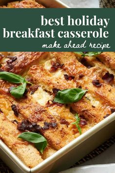 This comforting breakfast casserole is a family favorite for holiday mornings! Wholesome, hearty, and easy to whip up for any meal.A great brunch idea for the whole family.