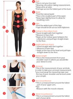 the instructions for how to measure your waist and thighs in order to be fitted