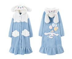 Sanrio Artwork, Sanrio Clothes, Kawaii Pajamas, Flannel Robe, Robe For Women, Fleece Robe, Kuromi My Melody, Winter Pajamas, Pajama Dress