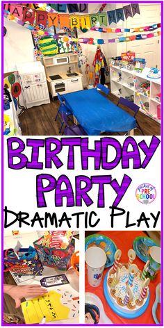 birthday party dramatic play for kids