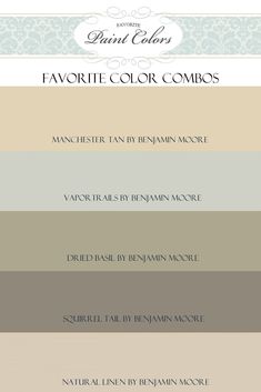 the paint colors for favorite color combos