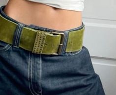 Belt Aesthetic, Green Belt, Belt Shop, Look At You, Up Girl, Moss Green